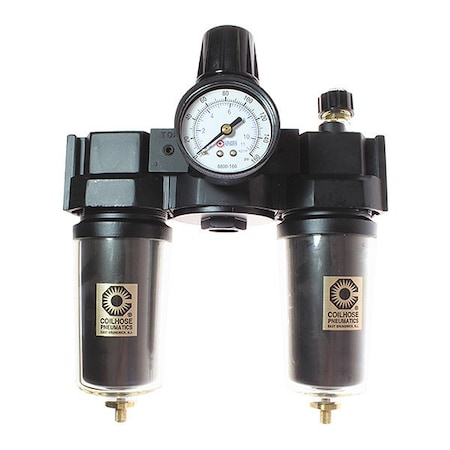 F/R/L Trio W/Gage Metal Bowl Sight Glass 5 Mcrn Elemnt 3/4