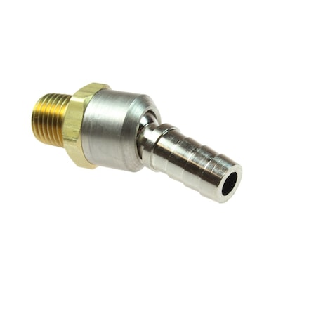 Ball Swivel Hose Barb 1/4
