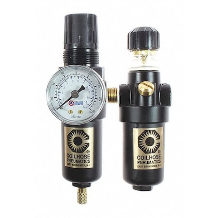 F/R Duo Mini W/Lubricator Gage Metal Bowl 1/8