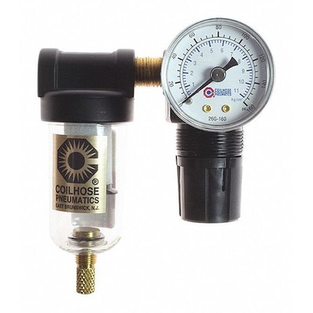 F/R Duo Mini W/Gauge 0-50PSI 1/8