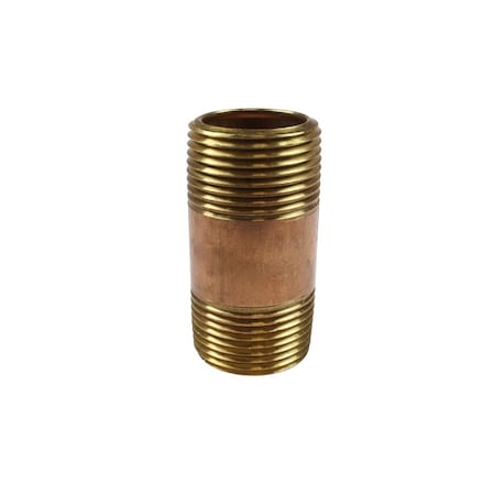 Brass Long Nipple 1/4