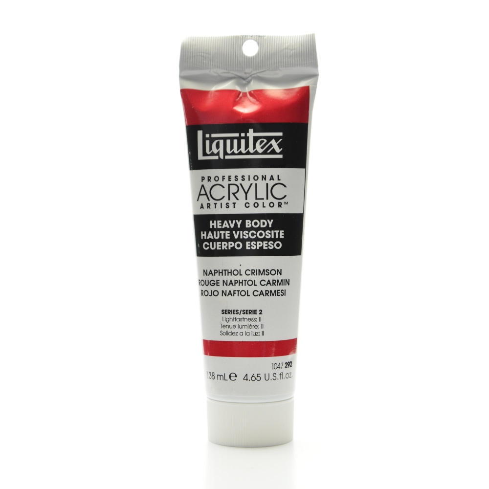 Liquitex Heavy Body Professional Artist Acrylic Colors, 4.65 Oz, Naphthol Crimson MPN:1047292