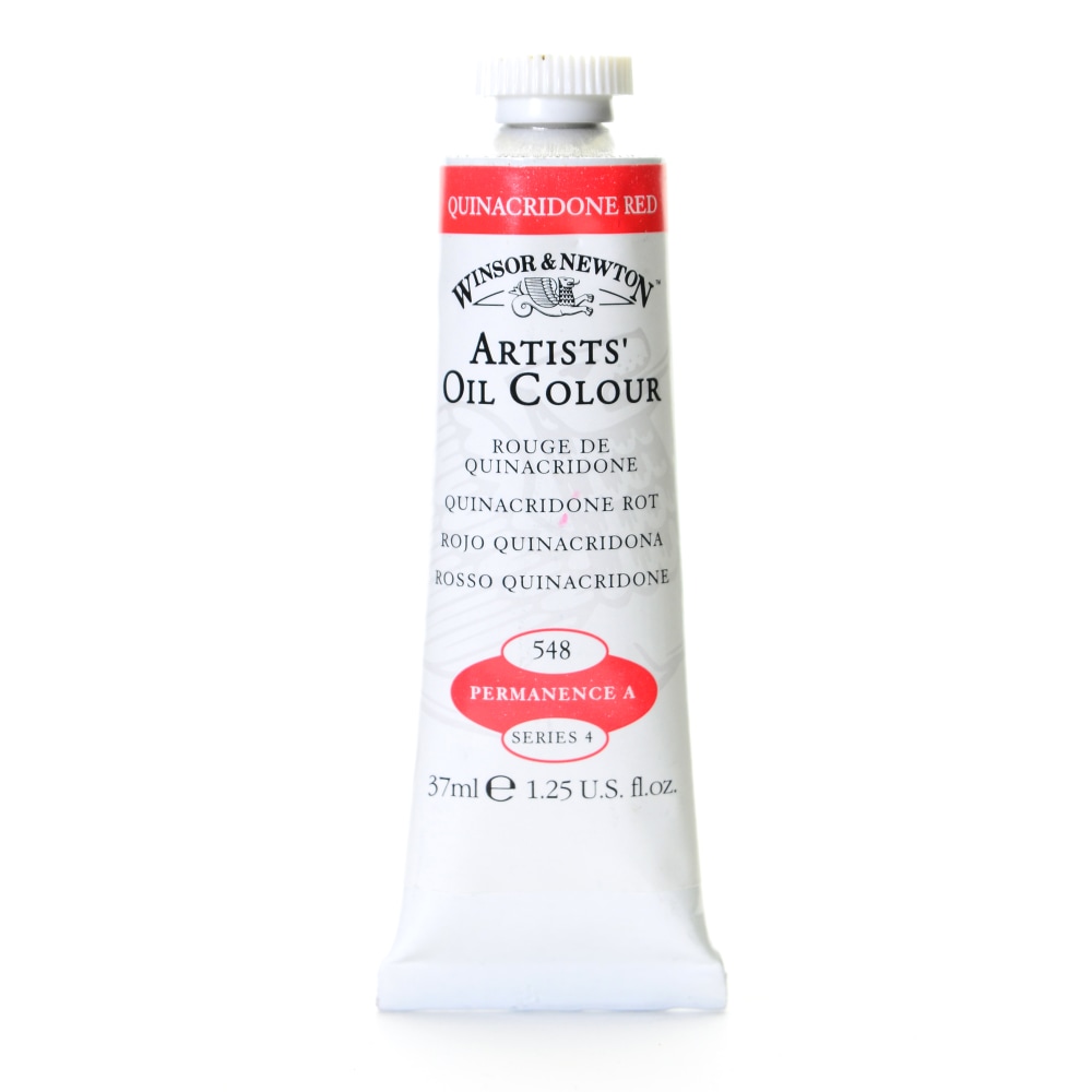 Winsor & Newton Artists Oil Colors, 37 mL, Quinacridone Red, 548 MPN:1214548