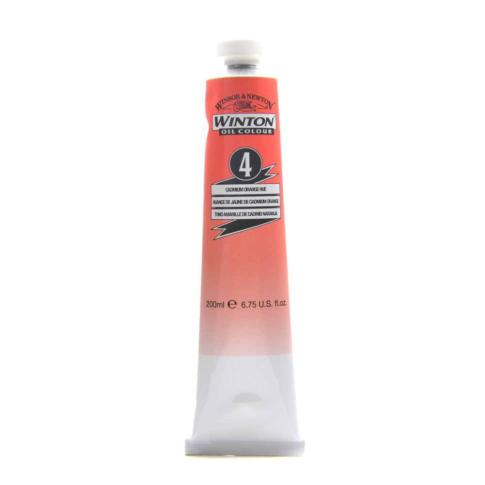 Winsor & Newton Winton Oil Colors, 200 mL, Cadmium Orange Hue, 4 MPN:1437090