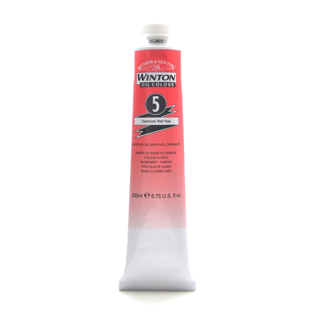 Winsor & Newton Winton Oil Colors, 200 mL, Cadmium Red Hue, 5 MPN:1437095