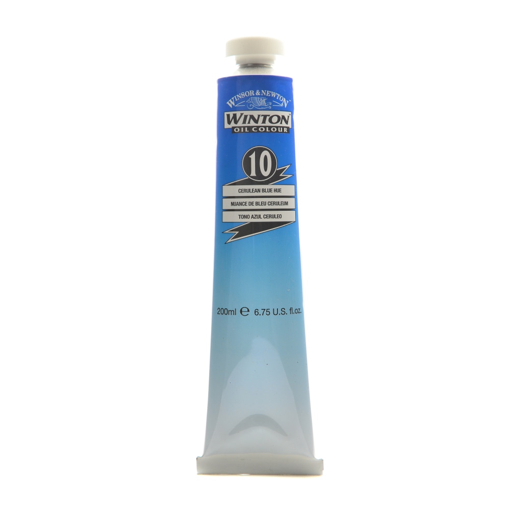 Winsor & Newton Winton Oil Colors, 200 mL, Cerulean Blue Hue, 10 MPN:1437138