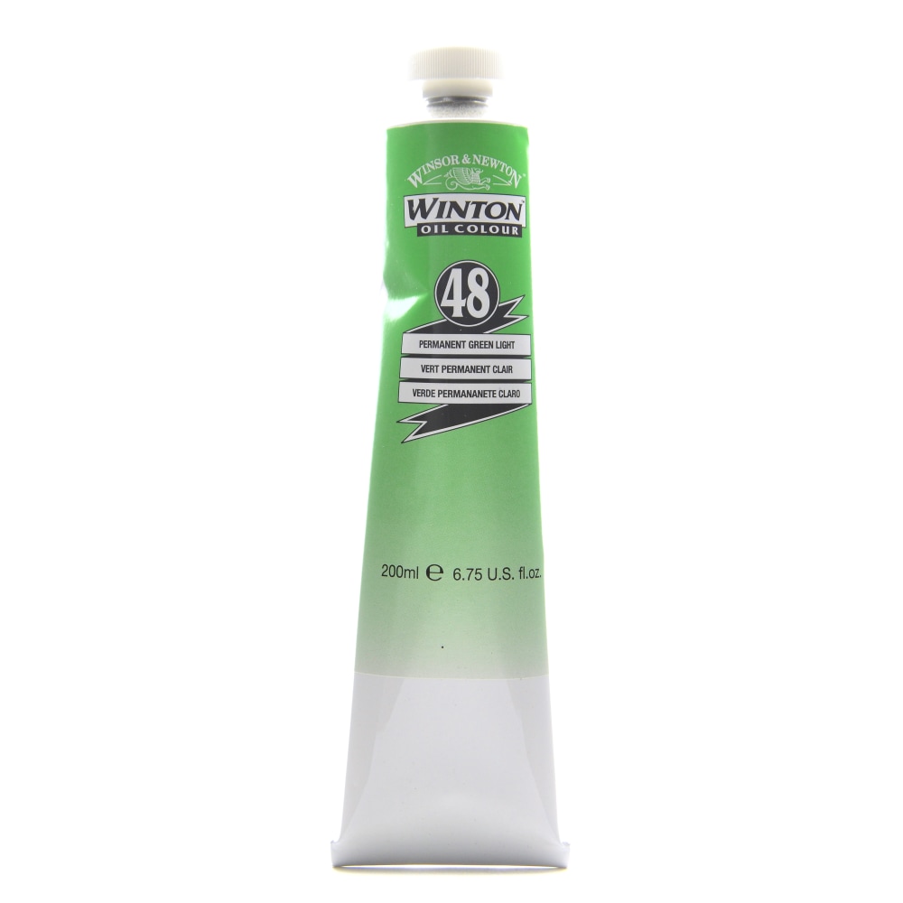 Winsor & Newton Winton Oil Colors, 200 mL, Permanent Green Light, 48 MPN:1437483