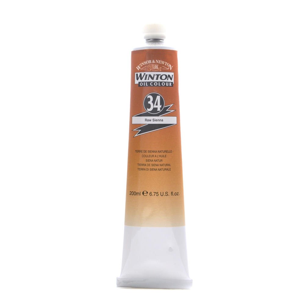 Winsor & Newton Winton Oil Colors, 200 mL, Raw Sienna, 34 MPN:1437552