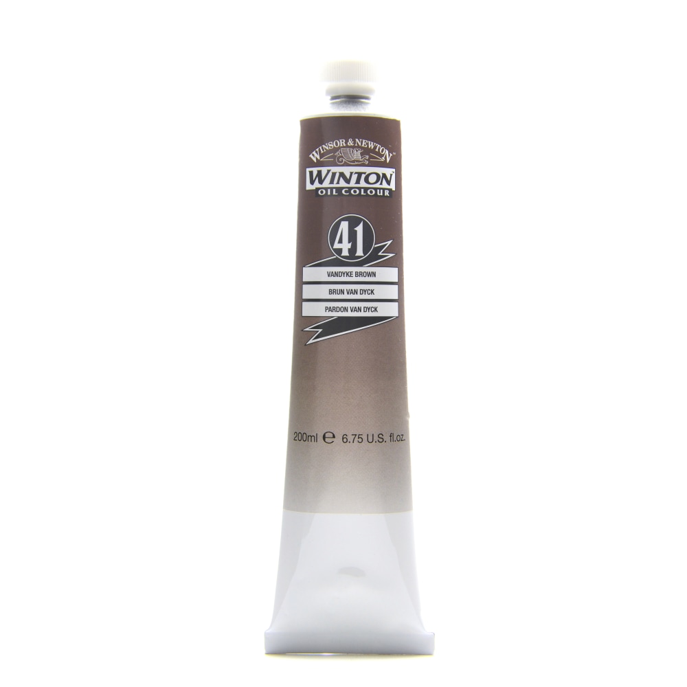 Winsor & Newton Winton Oil Colors, 200 mL, Vandyke Brown, 41 MPN:1437676