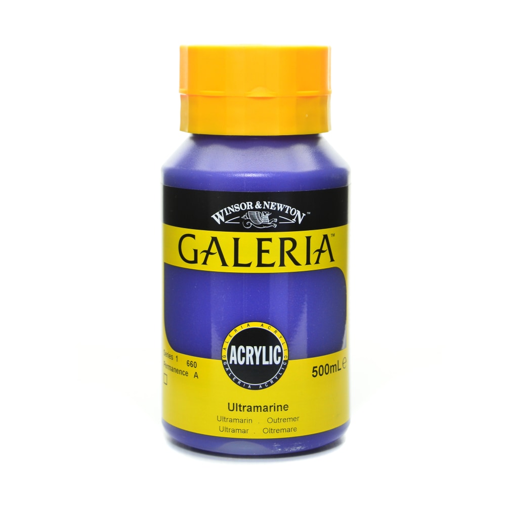 Winsor & Newton Galeria Flow Formula Acrylic Colors, 500 mL, Ultramarine, 660 MPN:2150660