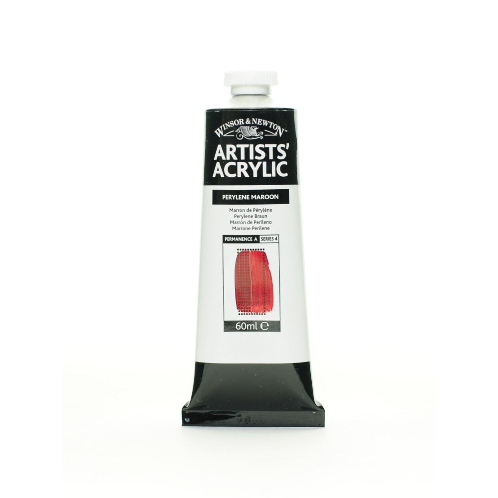 Winsor & Newton Professional Acrylic Colors, 60 mL, Perylene Maroon, 507 MPN:2320507