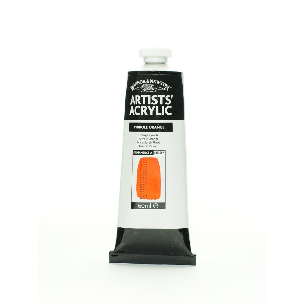 Winsor & Newton Professional Acrylic Colors, 60 mL, Pyrrole Orange, 519 MPN:2320519