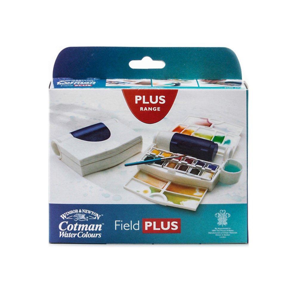 Winsor & Newton Cotman Watercolor Field Plus Set, Half Pan MPN:0390374