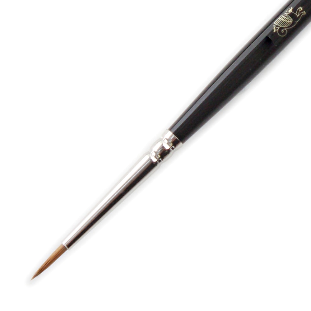 Winsor & Newton Series 7 Kolinsky Sable Pointed Round Paint Brush, Sable Hair, Black Size 0 MPN:5007000