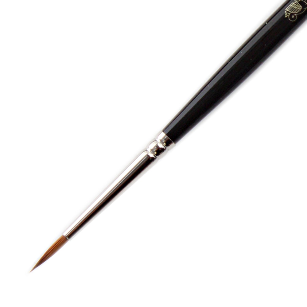 Winsor & Newton Series 7 Kolinsky Sable Pointed Round Paint Brush, Black, Sable Hair, Size 1 MPN:5007001