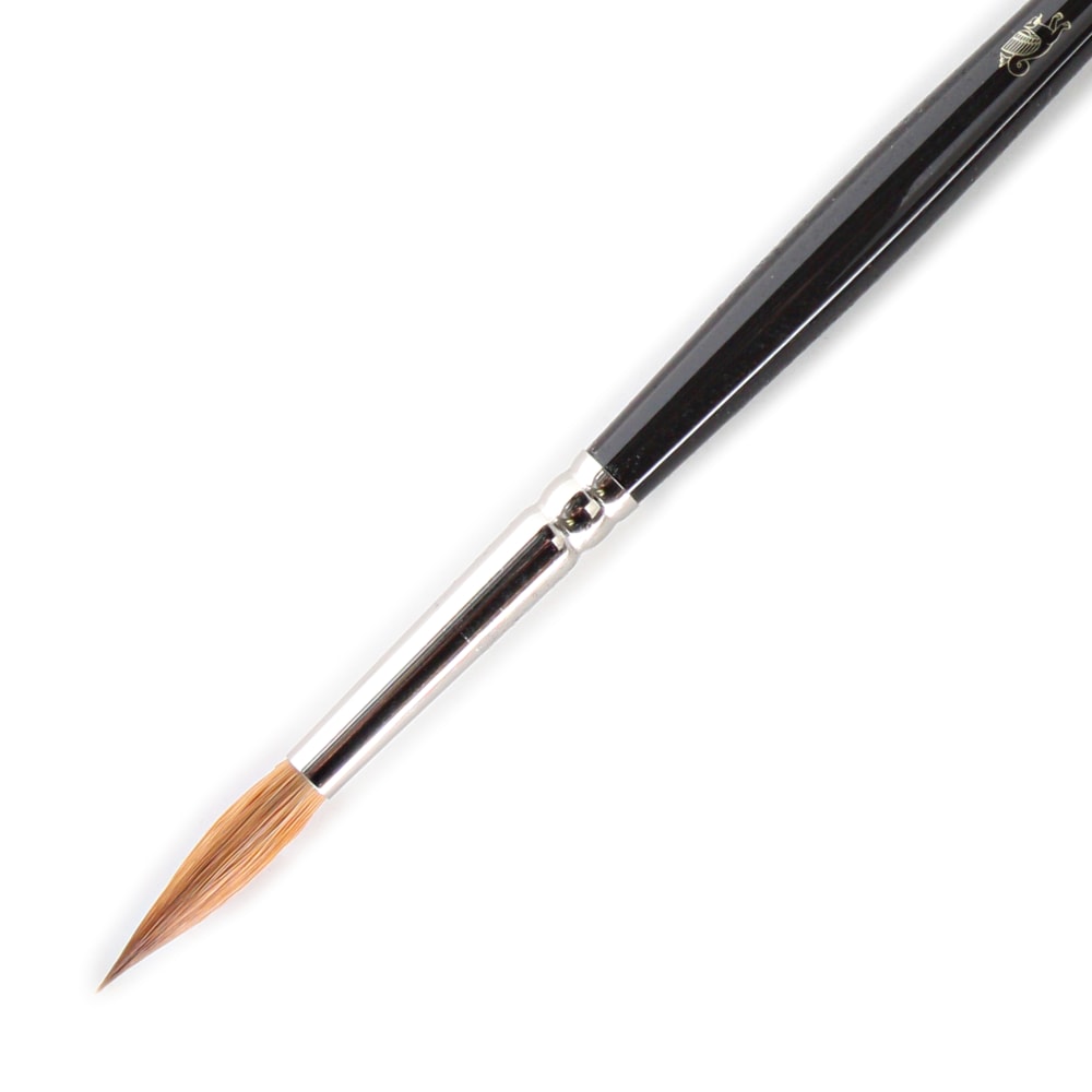 Winsor & Newton Series 7 Kolinsky Sable Pointed Round Paint Brush, Sable Hair, Black Size 7 MPN:5007007