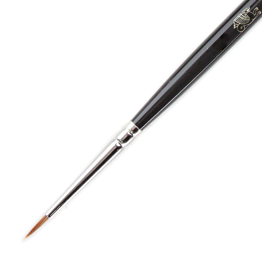 Winsor & Newton Series 7 Kolinsky Sable Pointed Round Paint Brush, Sable Hair, Black Size 2/0 MPN:5007020