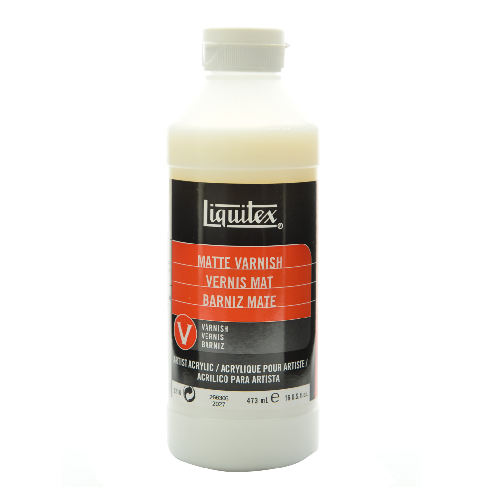 Liquitex Acrylic Permanent Matte Varnish, 16 Oz MPN:5216