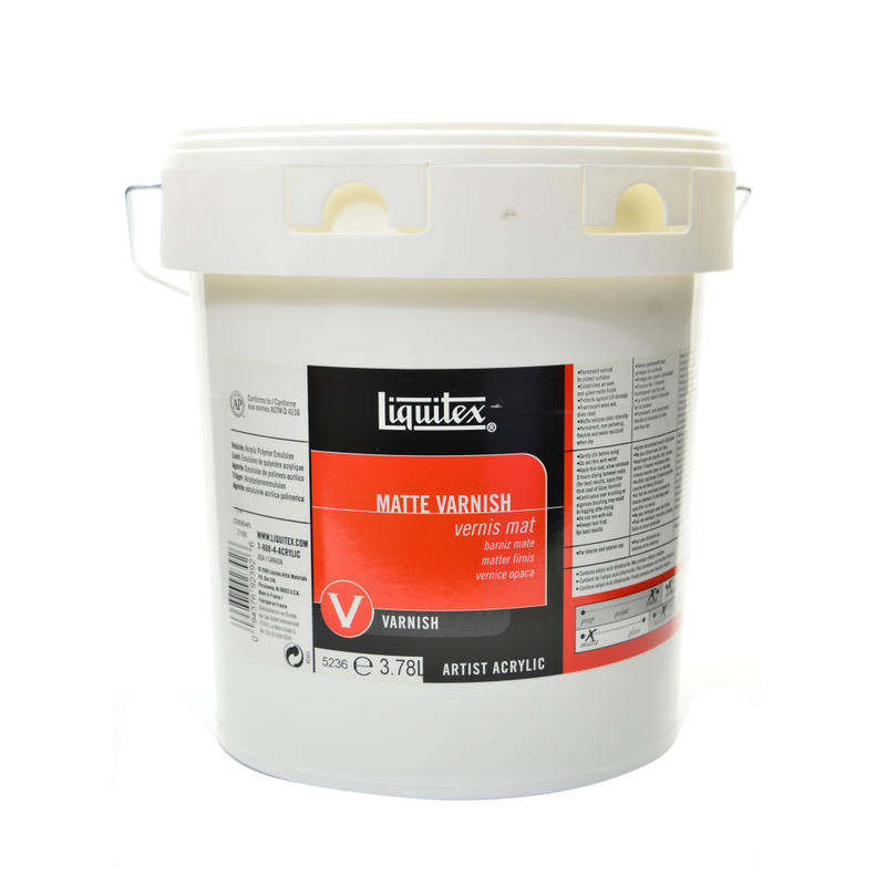 Liquitex Acrylic Permanent Matte Varnish, 1 Gallon MPN:5236