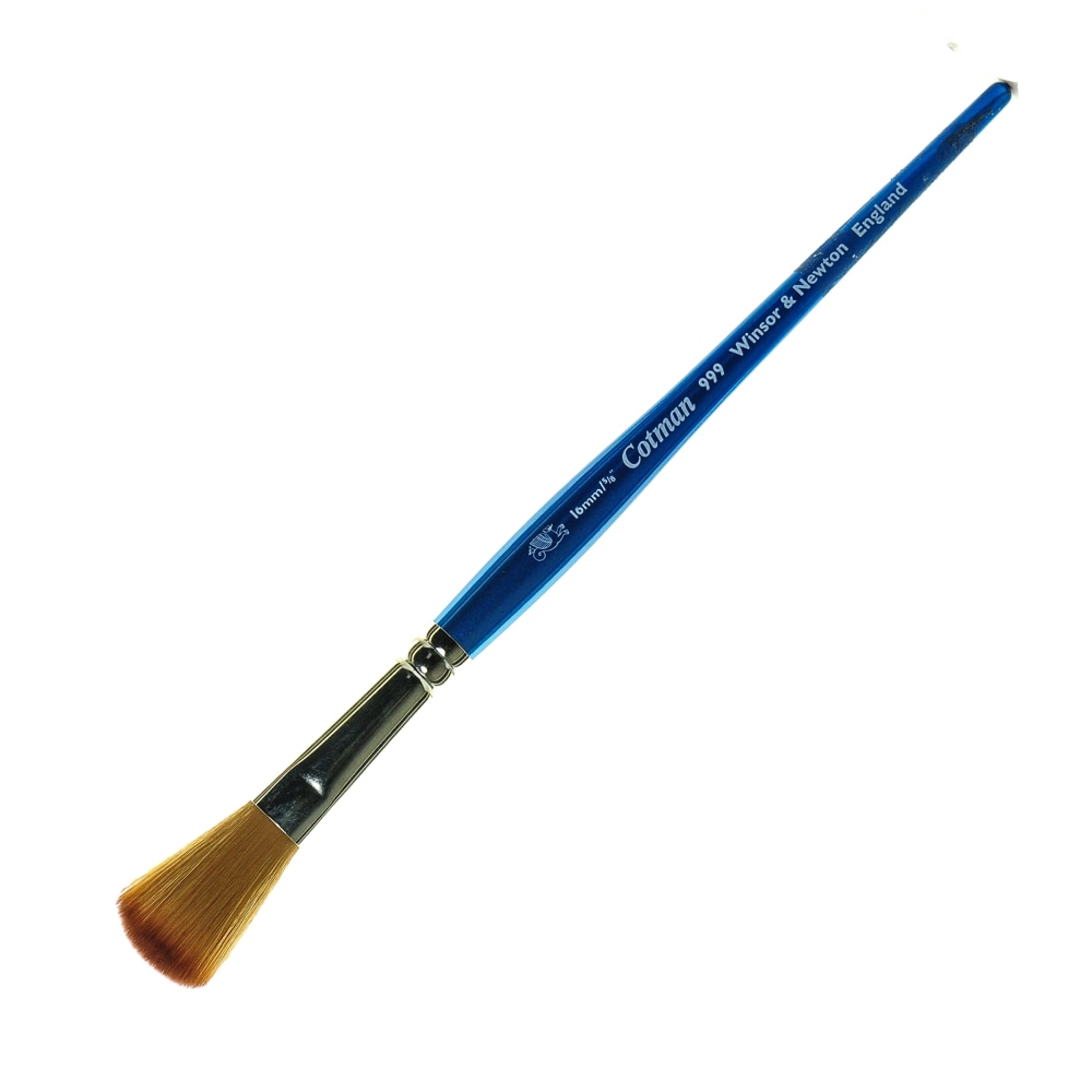Winsor & Newton Cotman Watercolor Paint Brush 999, 5/8in, Mop Bristle, Synthetic, Blue MPN:5389116