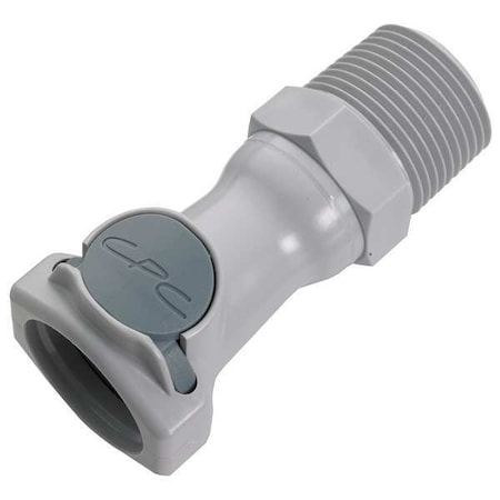 Straight, Polypropylene, MNPT3/4