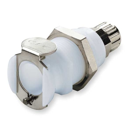 Panel Mount Coupler, Acetal, Shut-Off, PTF MPN:PMCD1204