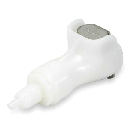 Inline Coupler, Acetal, Shut-Off, PTF, 0.17
