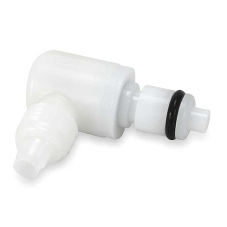 Elbow Insert, Acetal, Shut-Off, PTF, 1/4