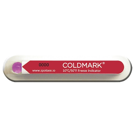 Temperature Indicating Label, Red, PK100 MPN:CM 10/50