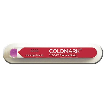 Temperature Indicating Label, Red, PK100 MPN:CM 2/36