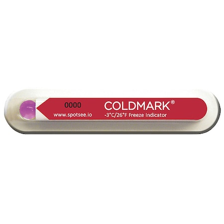 Temperature Indicating Label, Red, PK100 MPN:CM -3/-26
