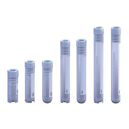 Cryogenic Vial, Plastic, 1.90in H, PK50 MPN:CRY12CS