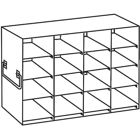 Freezer Rack, for 2in Box, SS, Holds 16 MPN:RFE442A