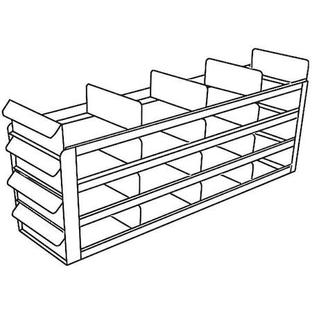 Freezer Rack, for 3in Box, SS, Holds 12 MPN:RFS442A