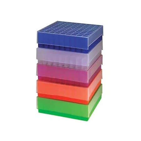 Freezer Boxes, 81-Place, Blue, PP, PK 5 MPN:04396-59