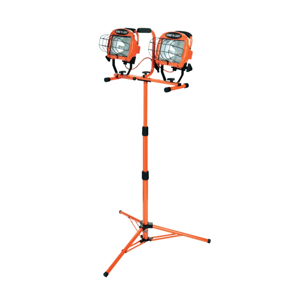Southwire Twin-Head Telescoping Double-Halogen Flood Light, 1, 000 Watt, Orange MPN:L14SLED