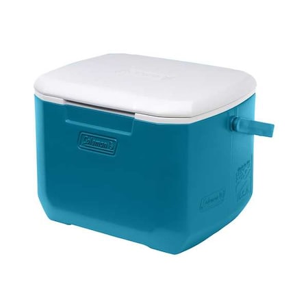 Personal Cooler, 16 qt, Plastic, Blue/White MPN:2160841
