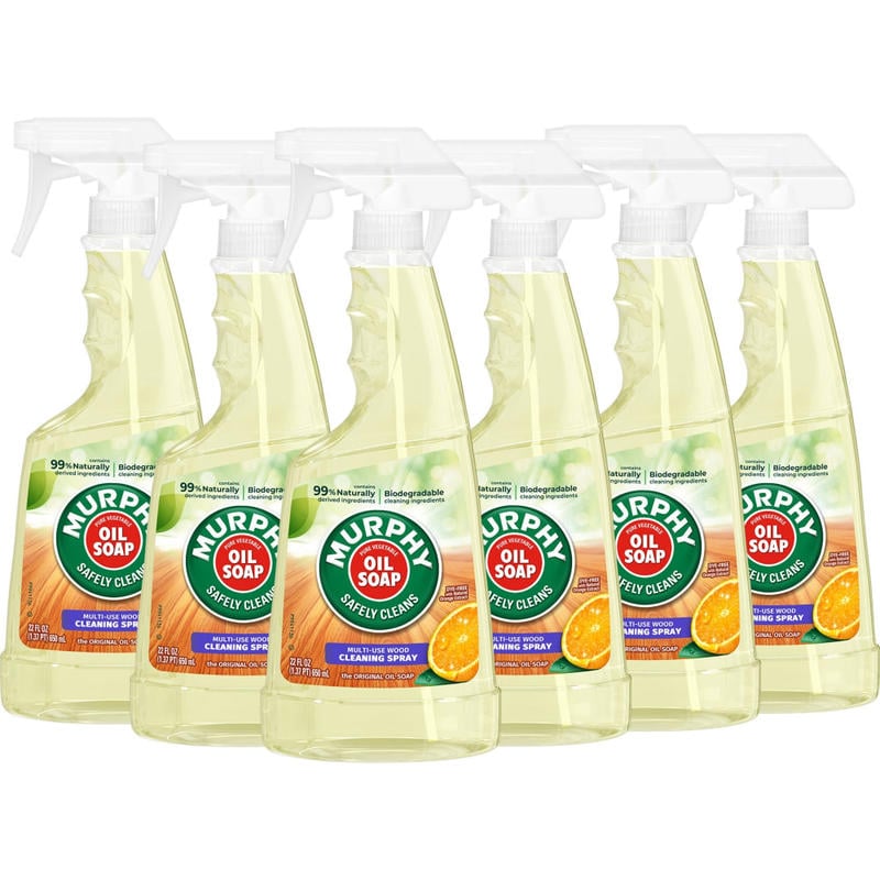 Murphys Oil Soap Multi-Use Spray, Fresh Orange Scent, 22 Oz, Carton Of 9 Bottles MPN:101031CT