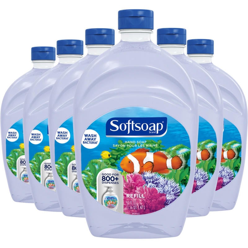 Softsoap Aquarium Soap Refills, Fresh Scent, 50 Oz, Case Of 6 Bottles MPN:05262CT