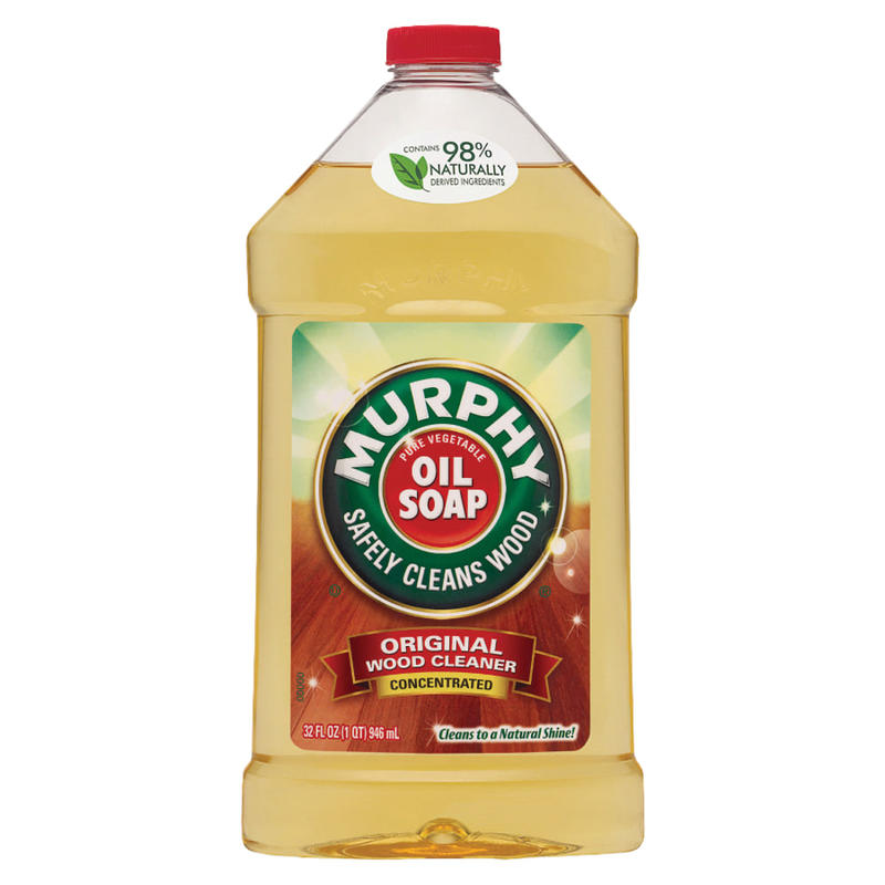 Murphys Oil Soap Wood Cleaner, Natural Scent, 32oz Bottle, Gold, 1 Bottle MPN:101163