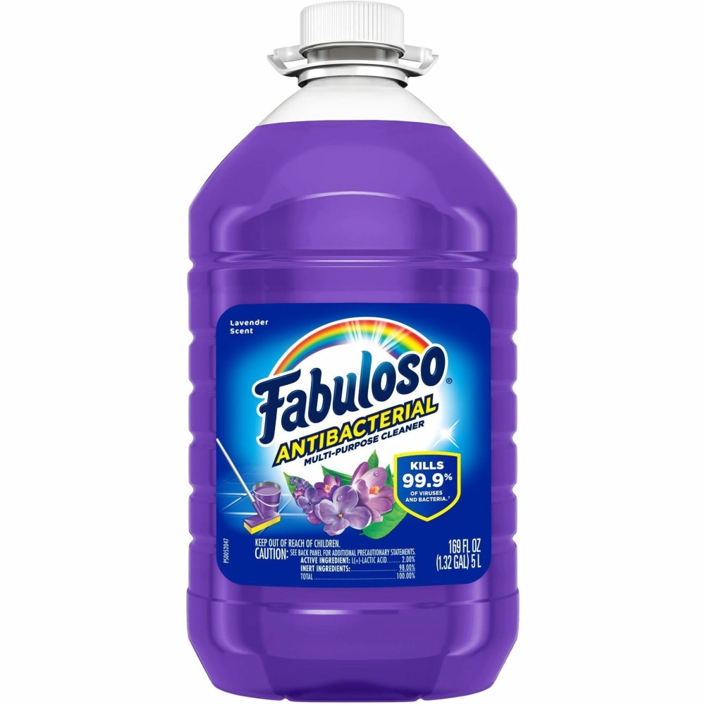 Fabuloso Antibacterial Cleaner, Lavender Scent, 169 Oz, Purple MPN:61018224