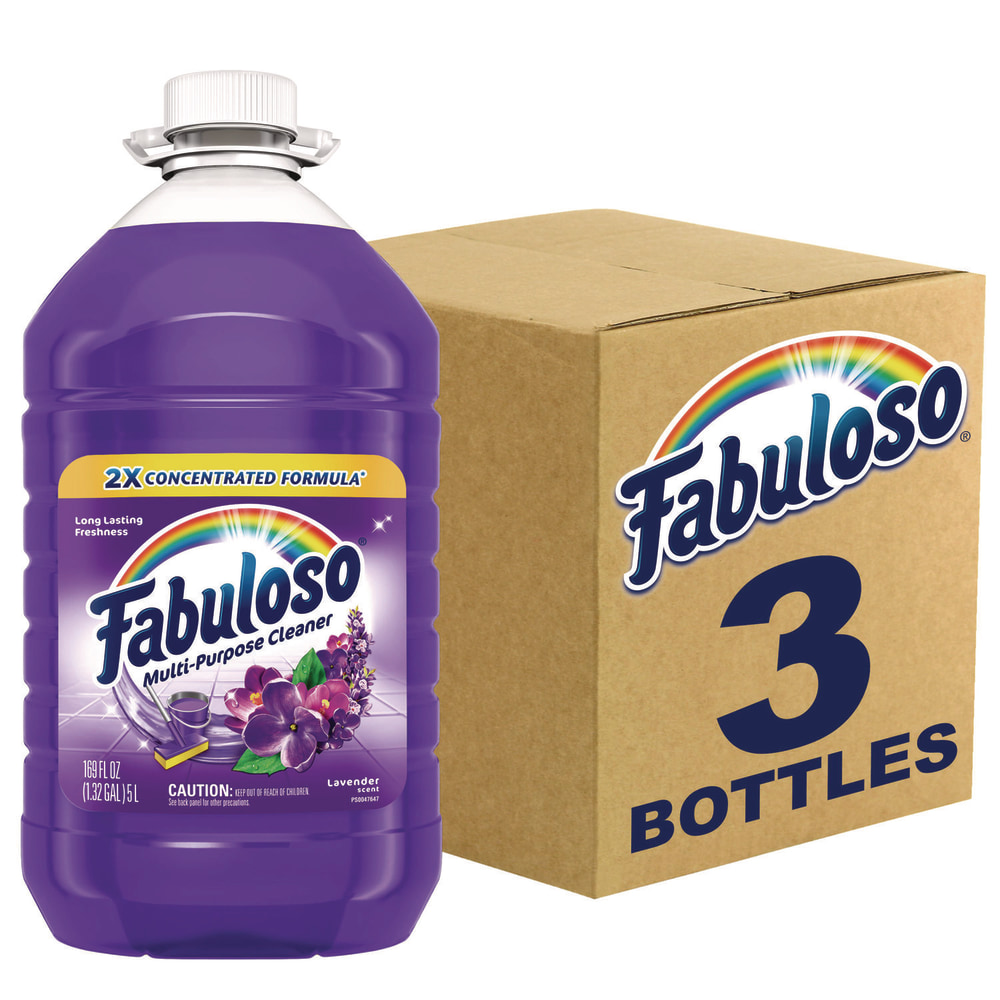 Fabuloso Multi-use Cleaner, Lavender Scent, 169 oz Bottle, 3/Carton MPN:61037882