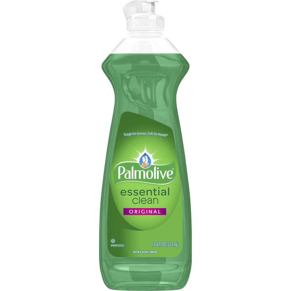 Palmolive Essential Clean Dish Liquid - 12.6 fl oz (0.4 quart) - Phosphate-free, pH Balanced, Long Lasting - Green - 1 Each MPN:146413