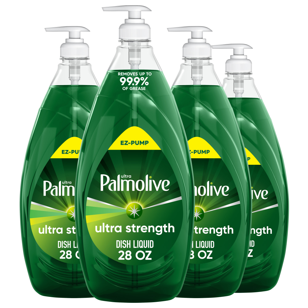 Palmolive Ultra Liquid Dish Soap, Original, 28 Oz, Case Of 4 Bottles MPN:61054595