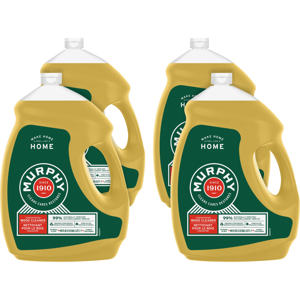 Murphys Oil Soap Cleaner Concentrate, 145 Oz, Natural Scent, Carton Of 4 Bottles MPN:61035074CT