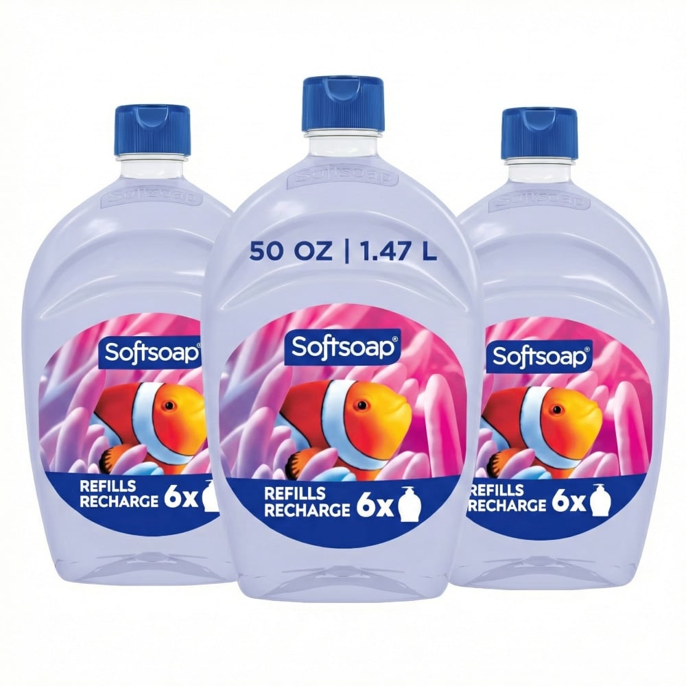 Softsoap Liquid Hand Soap, Aquarium Fresh Scent, 50 Oz, Total Qty 3 MPN:61046102CA