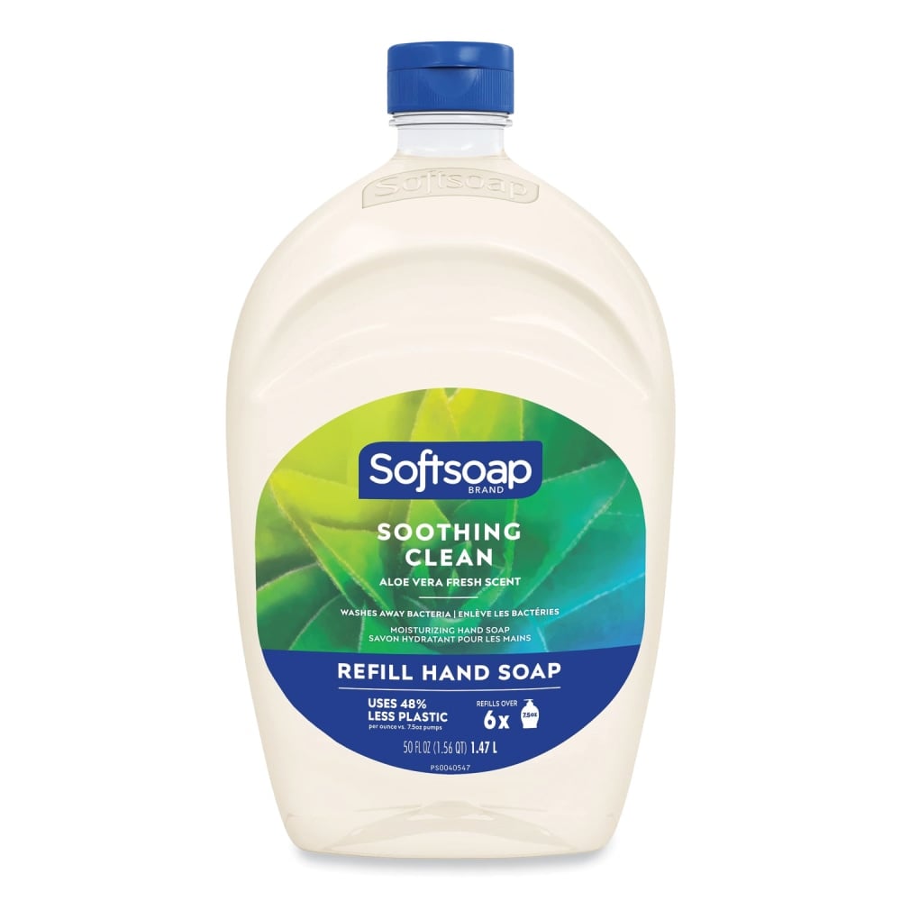 Softsoap Moisturizing Hand Soap Refill with Aloe, Fresh Scent, 50 oz, 6/Carton MPN:US05264A