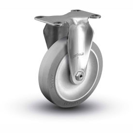 Colson® 2 Series Rigid Plate Caster 2.05408.444 - Rubber on Polyolefin 5