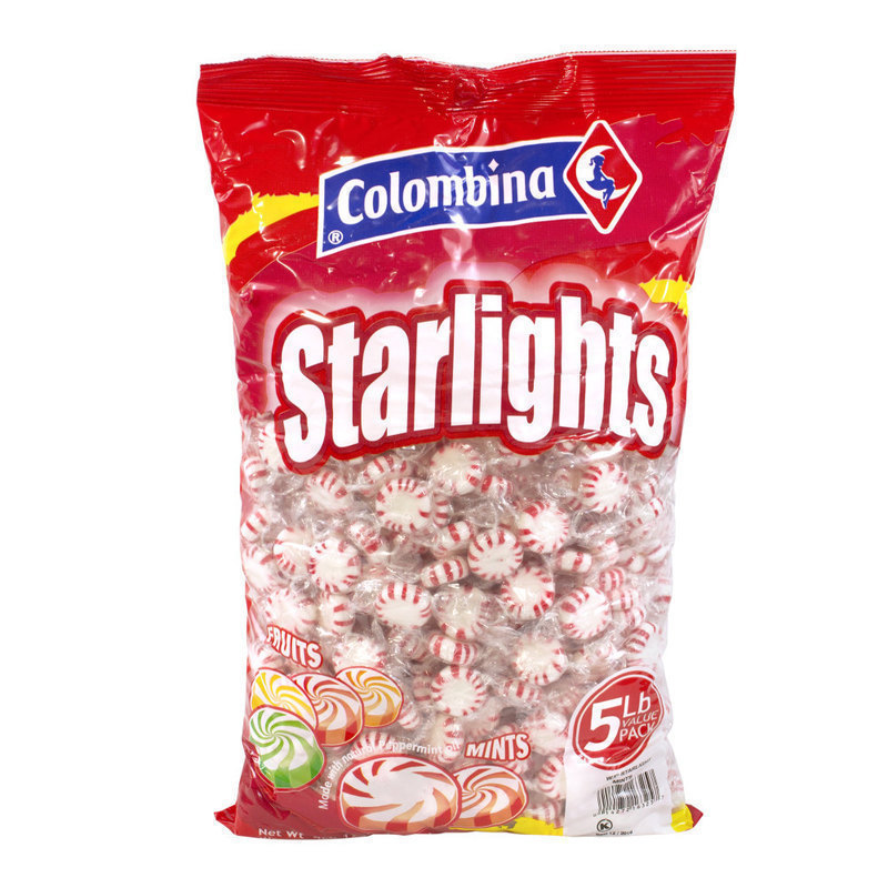 Colombina Peppermint Starlight Mints, 5-Lb Bag MPN:269-00012