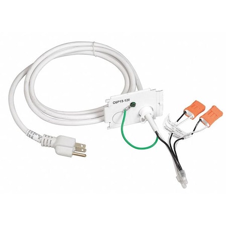Cord and Plug Kit, For LHA FLUOR, 6 ft L MPN:C6P15-120
